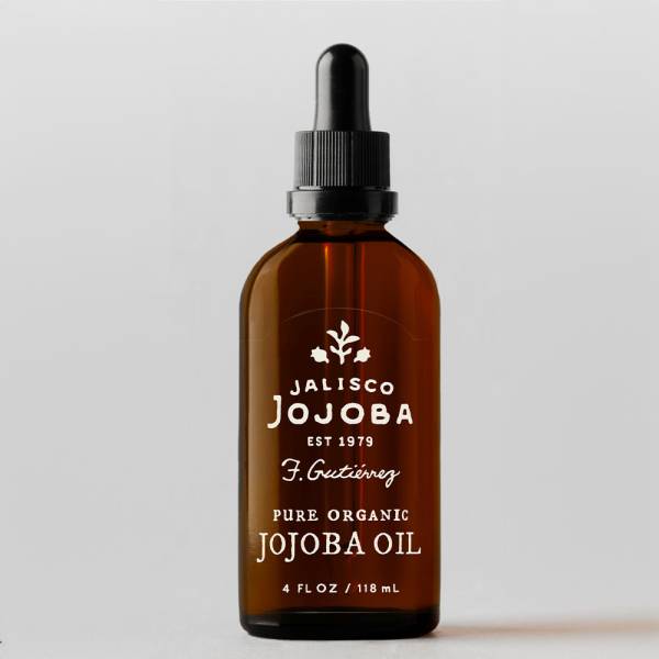 Certified Organic Unrefined Premium Jojoba oil glass bottle